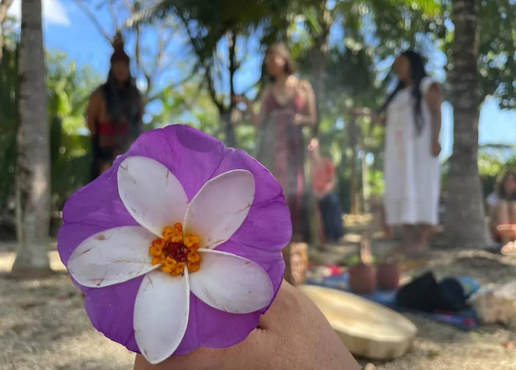 Ceremony during the UNTAMED Mexico Retreat